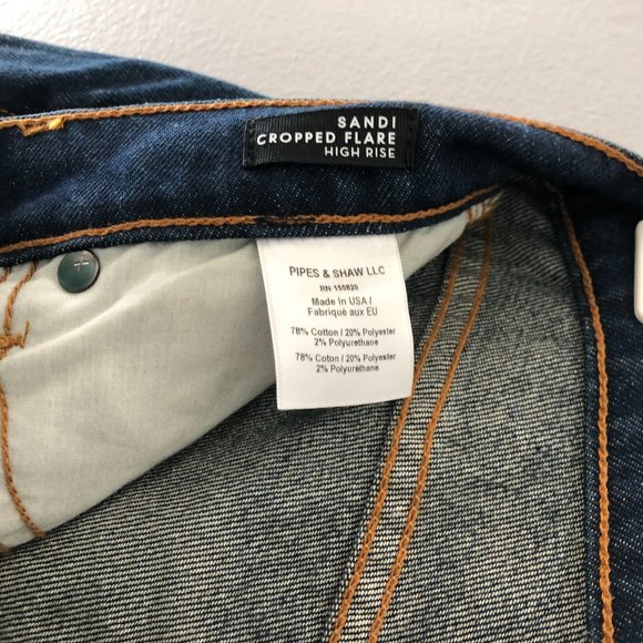 Veronica Beard Sandi High Rise Crop Flare Jeans NWT - Picture 10 of 13